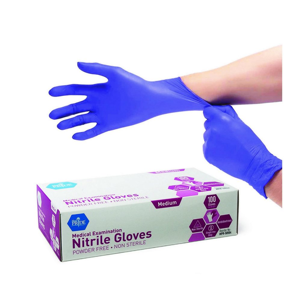 Nitrile Gloves – Medical Examination – Powder-Free 100’s – Universal ...